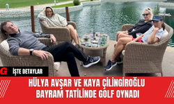 Hülya Avşar ve Kaya Çilingiroğlu Bayram Tatilinde Golf Oynadı