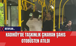 Kadıköy'de Taşkınlık Çıkaran Şahıs Otobüsten Atıldı