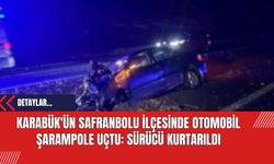 Karabük'ün Safranbolu İlçesinde Otomobil Şarampole Uçtu: Sürücü Kurtarıldı