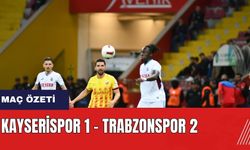 Kayserispor 1 - Trabzonspor 2 maç özeti