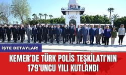 Kemer’de Türk Polis Teşkilatı'nın 179'uncu yılı kutlandı