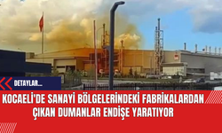 Kocaeli'de Sanayi Bölgelerindeki Fabrikalardan Çıkan Dumanlar Endişe Yaratıyor