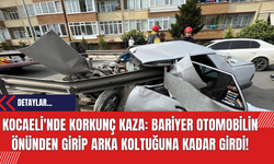 Kocaeli'nde Korkunç Kaza: Bariyer Otomobilin Önünden Girip Arka Koltuğuna Kadar Girdi!