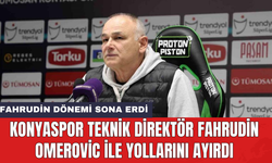 Konyaspor Teknik Direktör Fahrudin Omerovic ile yollarını ayırdı