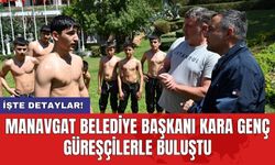 Manavgat Belediye Başkanı Kara genç güreşçilerle buluştu