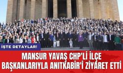 Mansur Yavaş CHP'li İlçe Başkanlarıyla Anıtkabir'i ziyaret etti