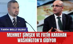 Mehmet Şimşek ve Fatih Karahan Washington'a gidiyor