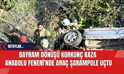 Bayram Dönüşü Korkunç Kaza: Anadolu Feneri'nde Araç Şarampole Uçtu