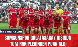 Samsunspor Galatasaray dışında tüm rakiplerinden puan aldı