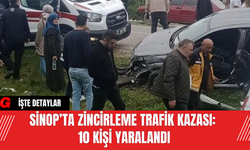 Sinop’ta Zincirleme Trafik Kazası: 10 Kişi Yaralandı