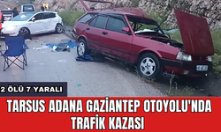 Tarsus Adana Gaziantep otoyolu'nda trafik kazası: 2 *lü 7 yaralı