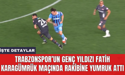 Trabzonspor’un genç yıldızı Fatih Karagümrük maçında rakibine yumruk attı