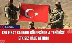TSK Fırat Kalkanı Bölgesinde 4 Teröristi Etkisiz Hâle Getirdi