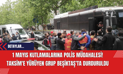 1 Mayıs Kutlamalarına Polis Müdahalesi: Taksim'e Yürüyen Grup Beşiktaş'ta Durduruldu