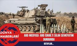 ABD Basını: ABD İsrail'e Silah Sevkiyatını Durdurdu