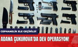 Adana Çukurova'da dev operasyon! Cephanelik ele geçirildi: 251 gözaltı var