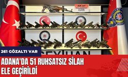 Adana'da 51 ruhsatsız silah ele geçirildi