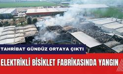 Adana'da elektrikli bisiklet fabrikasında yangın! Tahribat gündüz ortaya çıktı