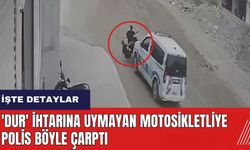Adana'da polis 'Dur' ihtarına uymayan motosikletliye çarptı