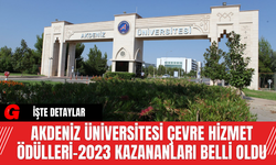 Akdeniz Üniversitesi Çevre Hizmet Ödülleri-2023 Kazananları Belli Oldu