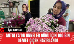 Antalya'da Anneler Günü İçin 100 Bin Demet Çiçek Hazırlandı