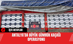 Antalya’da Büyük Gümrük Kaçağı Operasyonu