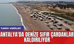Antalya'da denize sıfır çardaklar kaldırılıyor