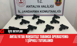 Antalya’da Ruhsatsız Tabanca Operasyonu: 1 Şüpheli Tutuklandı
