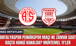 Antalyaspor Pendikspor maçı ne zaman saat kaçta hangi kanalda?