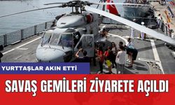 Aydın'da Savaş Gemileri Ziyarete Açıldı