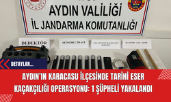 Aydın’ın Karacasu ilçesinde Tarihi Eser Kaçakçılığı Operasyonu: 1 Şüpheli Yakalandı