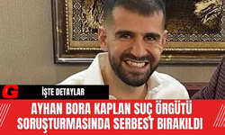 Ayhan Bora Kaplan Suç Örgütü Soruşturmasında Serbest Bırakıldı