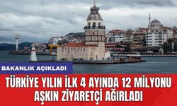 Bakanlık açıkladı: Türkiye yılın ilk 4 ayında 12 milyonu aşkın ziyaretçi ağırladı