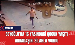 Beyoğlu'da 16 Yaşındaki Çocuk Arkadaşını Silahla Vurdu