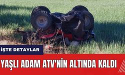 Burdur'da yaşlı adam ATV'nin altında kaldı