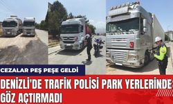 Denizli'de trafik polisi park yerlerinde göz açtırmadı