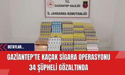Gaziantep'te Kaçak Sigara Operasyonu: 34 Şüpheli Gözaltında