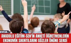 Anadolu Eğitim-Sen'in Anketi Öğretmenlerin Ekonomik Sıkıntılarını Gözler Önüne Serdi