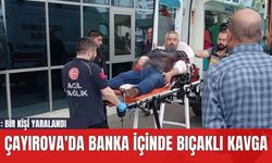 Çayırova'da Banka İçinde Bıçaklı Kavga: Bir Kişi Yaralandı