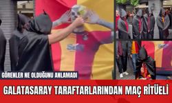 Galatasaray Taraftarlarından Maç Ritüeli! Görenler Ne Olduğunu Anlamadı