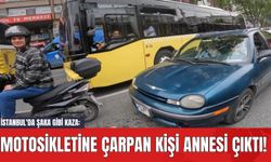 İstanbul'da Şaka Gibi Kaza: Motosikletine Çarpan Kişi Annesi Çıktı!