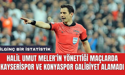 Halil Umut Meler’in yönettiği maçlarda Kayserispor ve Konyaspor galibiyet alamadı