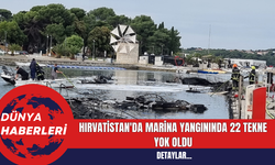 Hırvatistan'da Marina Yangınında 22 Tekne Yok Oldu