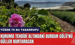 Kuruma tehdidi altındaki Burdur Gölü'nü güller kurtaracak
