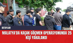 Malatya'da Kaçak Göçmen Operasyonunda 25 Kişi Yakalandı