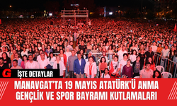 Manavgat’ta 19 Mayıs Atatürk’ü Anma Gençlik ve Spor Bayramı Kutlamaları