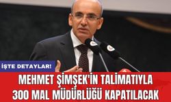 Mehmet Şimşek'in talimatıyla 300 mal müdürlüğü kapatılacak