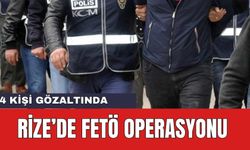 Rize’de FETÖ Operasyonu: 4 Gözaltı
