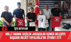 Milli Takıma Seçilen Judocular Kemer Belediye Başkanı Necati Topaloğlu’nu Ziyaret Etti