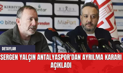 Sergen Yalçın Antalyaspor'dan Ayrılma Kararı Açıkladı